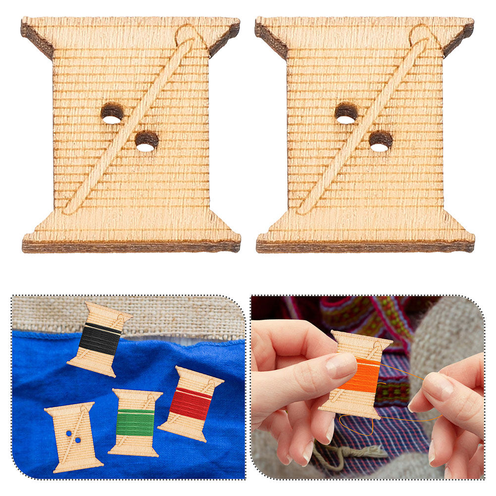Sewing Machine Yarn - 100Pcs Wooden Sewing Machine Thread Bobbins
