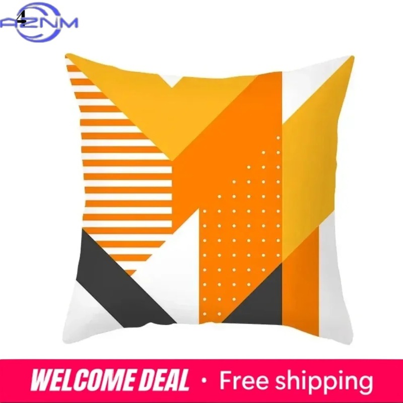Boho Orange Abstract Cushion C - Century Textile & Sewing Supply By Owner 评论和价格