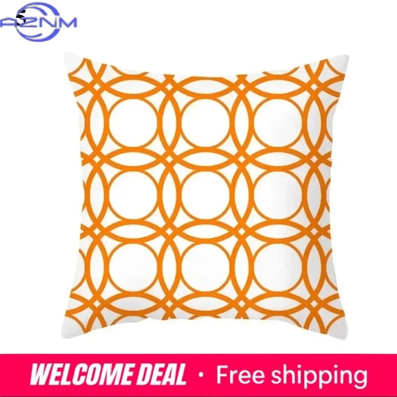 Boho Orange Abstract Cushion C - Century Textile & Sewing Supply By Owner 评论和价格