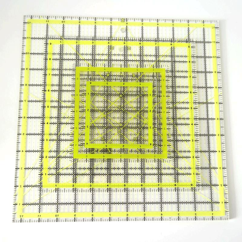 4Pcs Square Acrylic Quilting R - Quilting Ruler Square 评论和价格