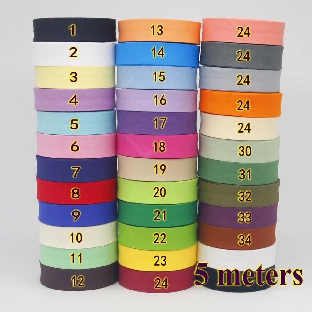 100% Cotton Bias Tape, 20mm Wi - Binding Tape Bias 评论和价格