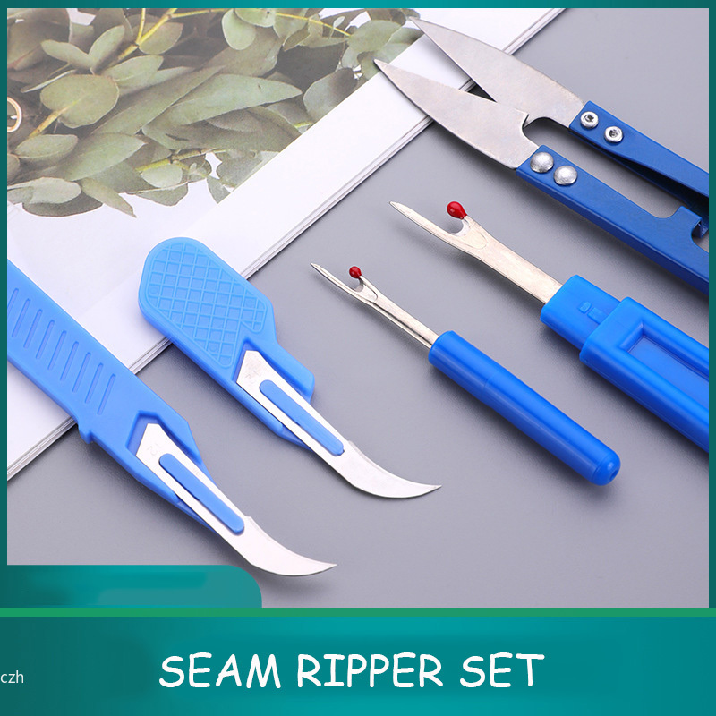 5Pcs Blue Sewing Ripper Kit wi - Sewing Repair 评论和价格