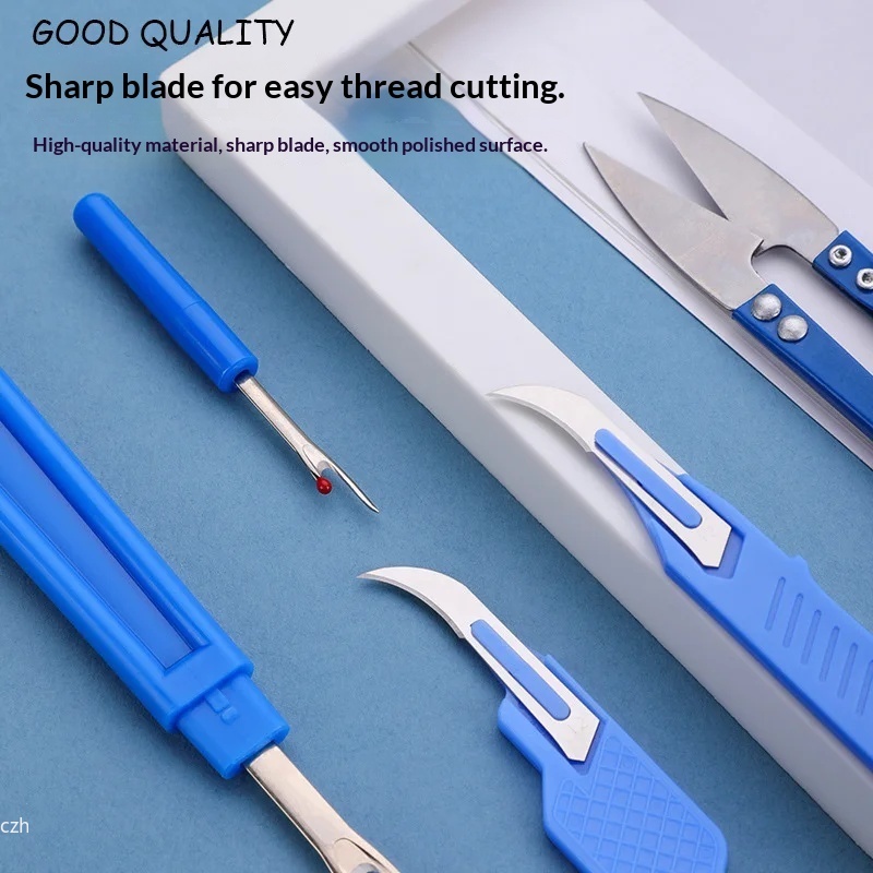 5Pcs Blue Sewing Ripper Kit wi - Sewing Repair 评论和价格