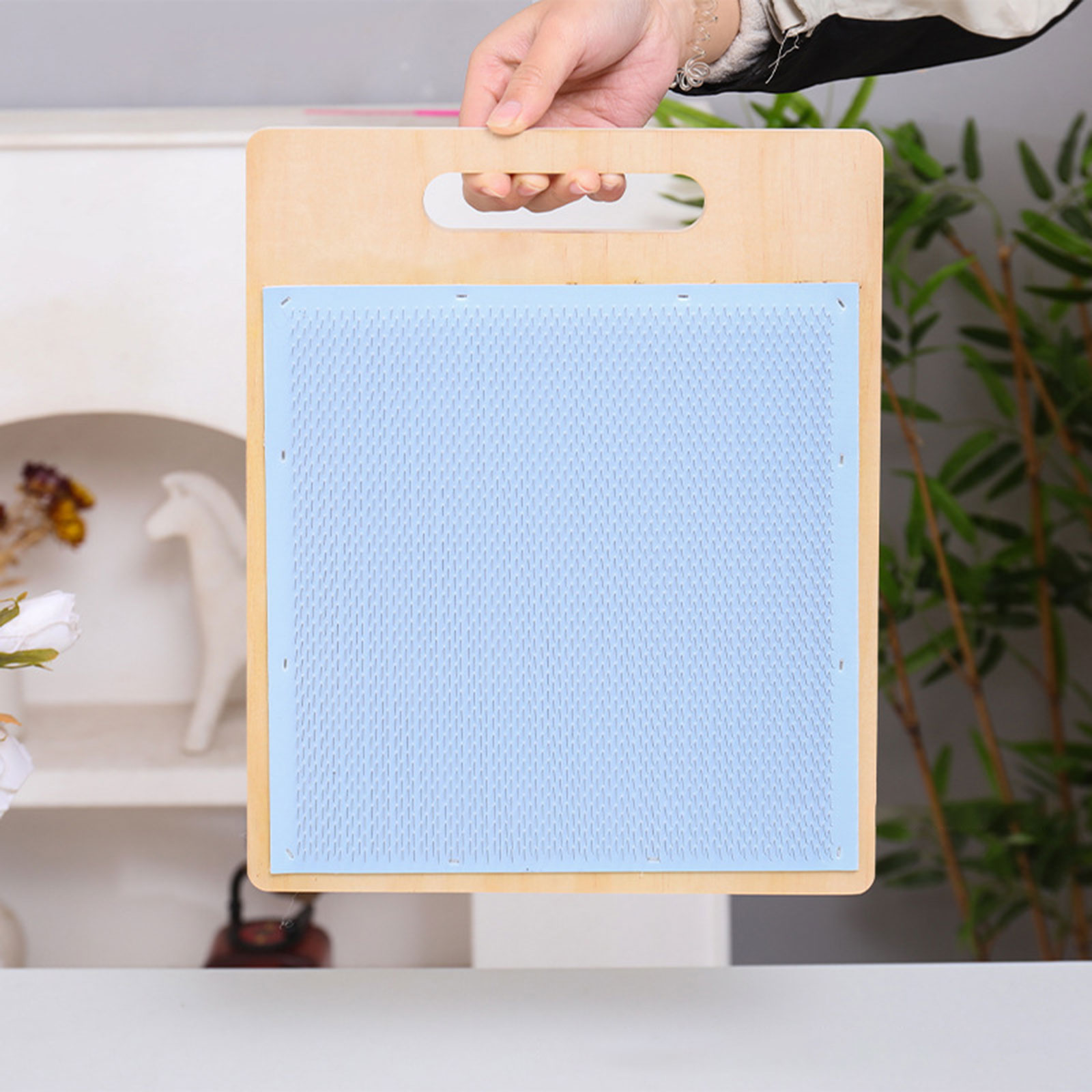 Wool Blending Board Wooden Woo - Textile Sewing Support 评论和价格