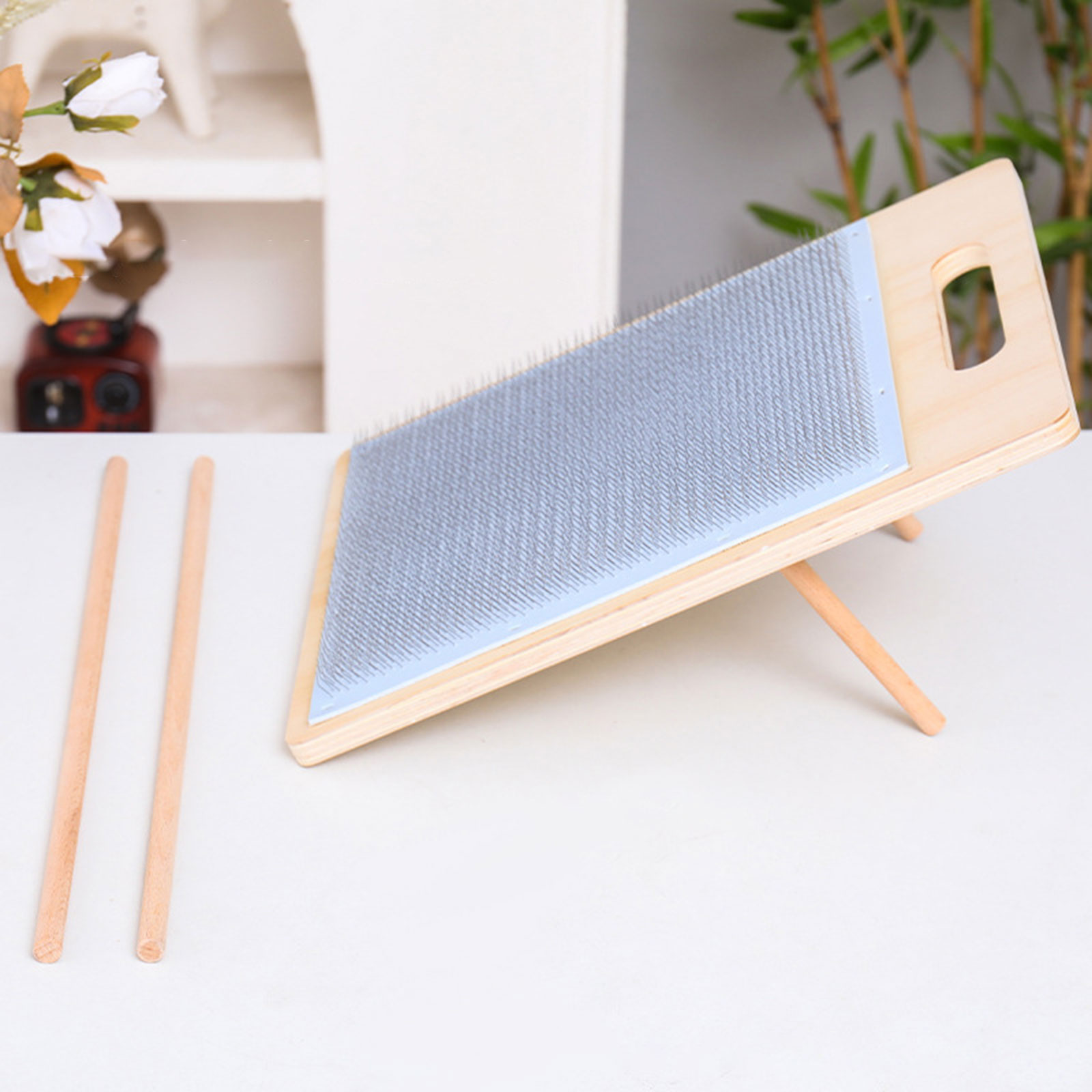 Wool Blending Board Wooden Woo - Textile Sewing Support 评论和价格