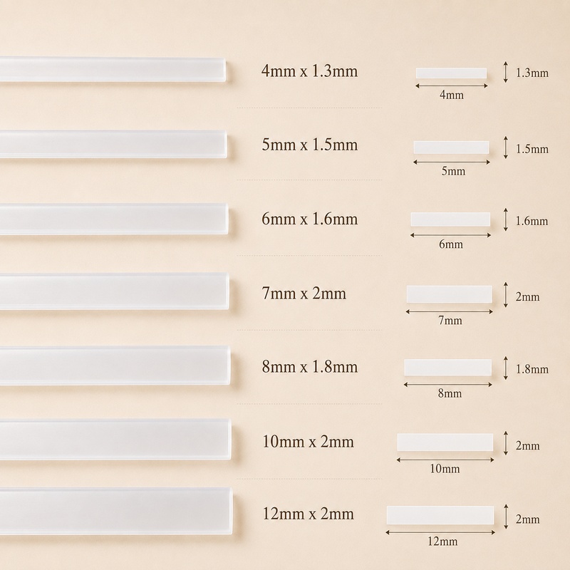 20M 4-12mm Clear Plastic Corse - Textile Sewing Support 评论和价格