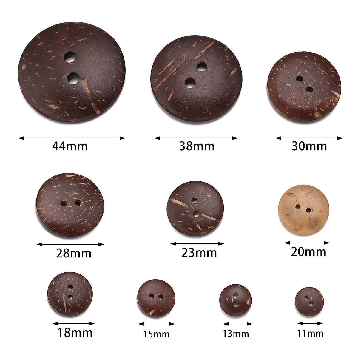 10-100Pcs Natural Coconut Shel - Sewing Art 评论和价格