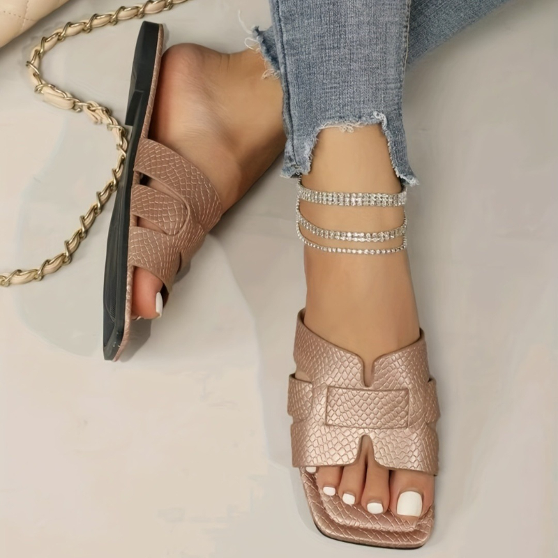 Plus Size Women's Sandals Tren - Sewing Knit 评论和价格