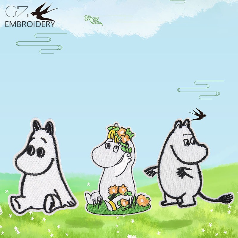 Moomin Cute Cartoon Embroidere - Sewing Repair 评论和价格