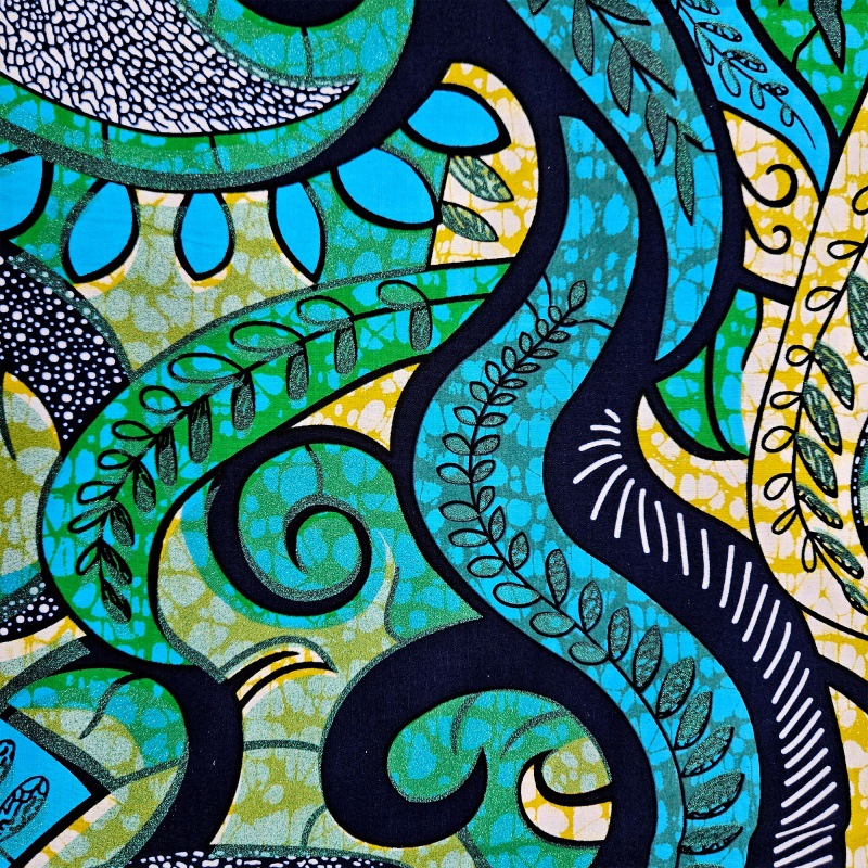 6Yards Long 46'' Wide African  - Sewing Batik 评论和价格