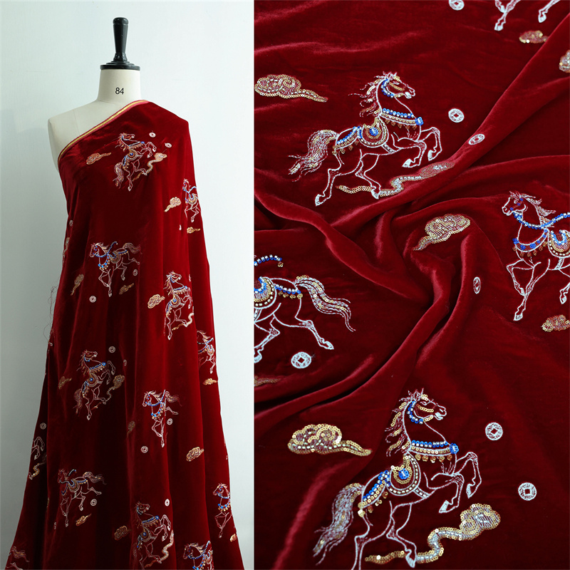 Autumn/Winter Thick Silk Velve - Sewing Velvet Fabric 评论和价格