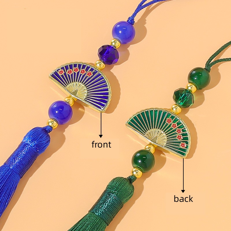 10pcs Vintage Bead Fan Tassels - Vintage Sewing Textile 评论和价格