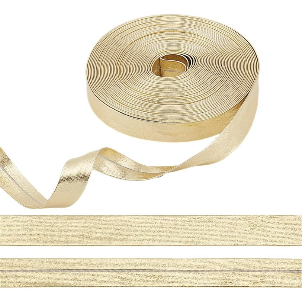 9.8 Yards Gold Leather Trim Fo - Binding Tape Bias 评论和价格