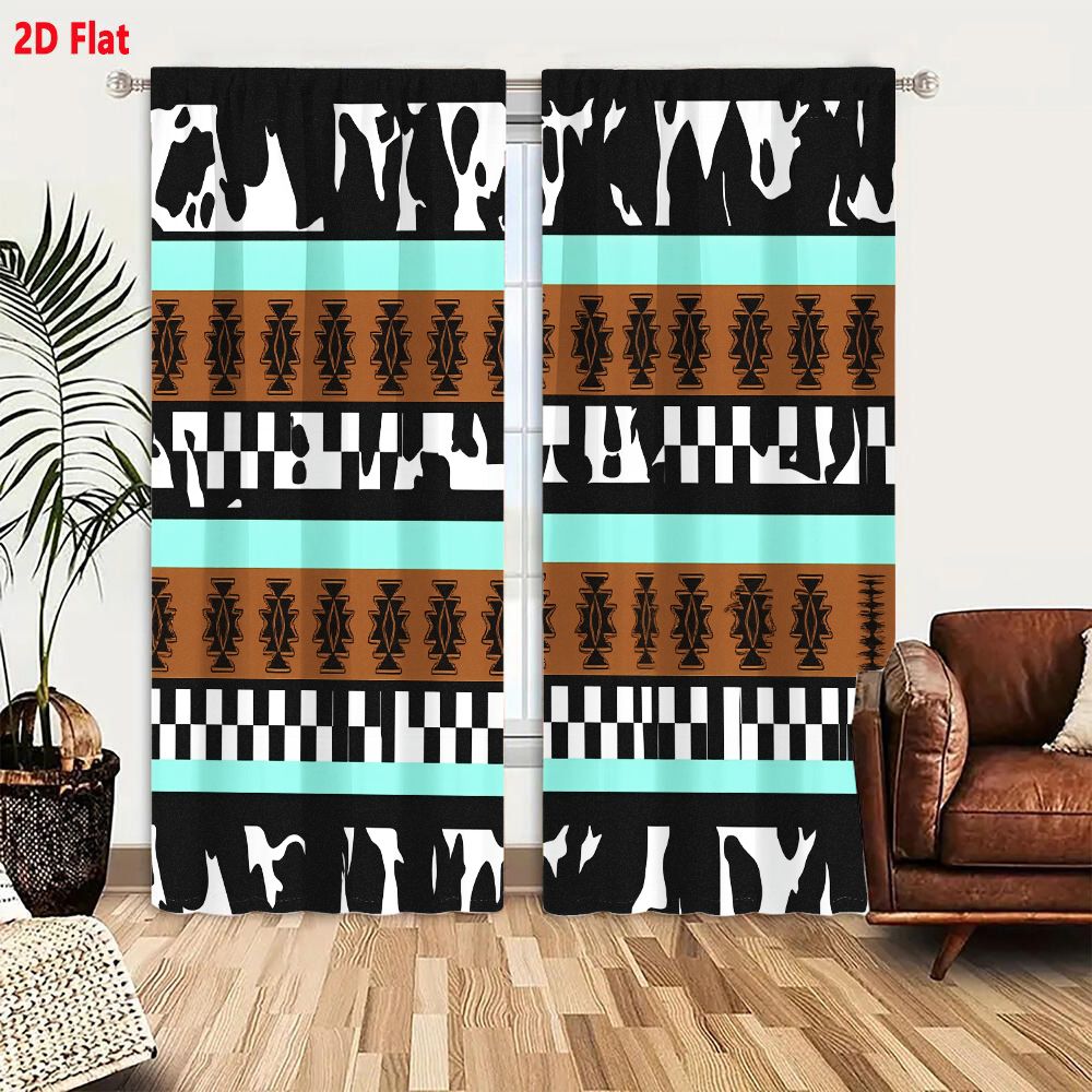 2Pcs Curtains 2D Flat Geometri - Century Textile & Sewing Supply By Owner 评论和价格