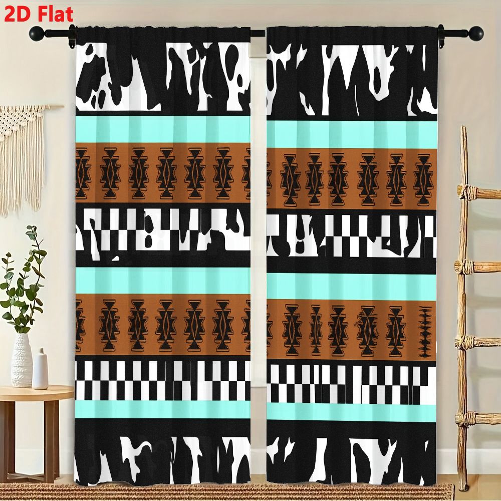 2Pcs Curtains 2D Flat Geometri - Century Textile & Sewing Supply By Owner 评论和价格