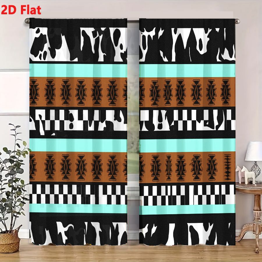 2Pcs Curtains 2D Flat Geometri - Century Textile & Sewing Supply By Owner 评论和价格