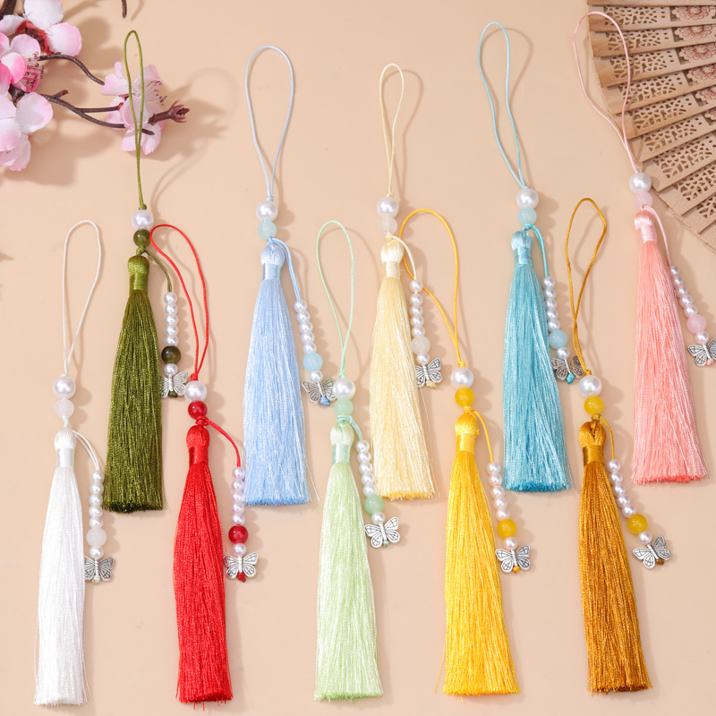 5pcs Vintage Pearl Butterfly T - Vintage Sewing Textile 评论和价格