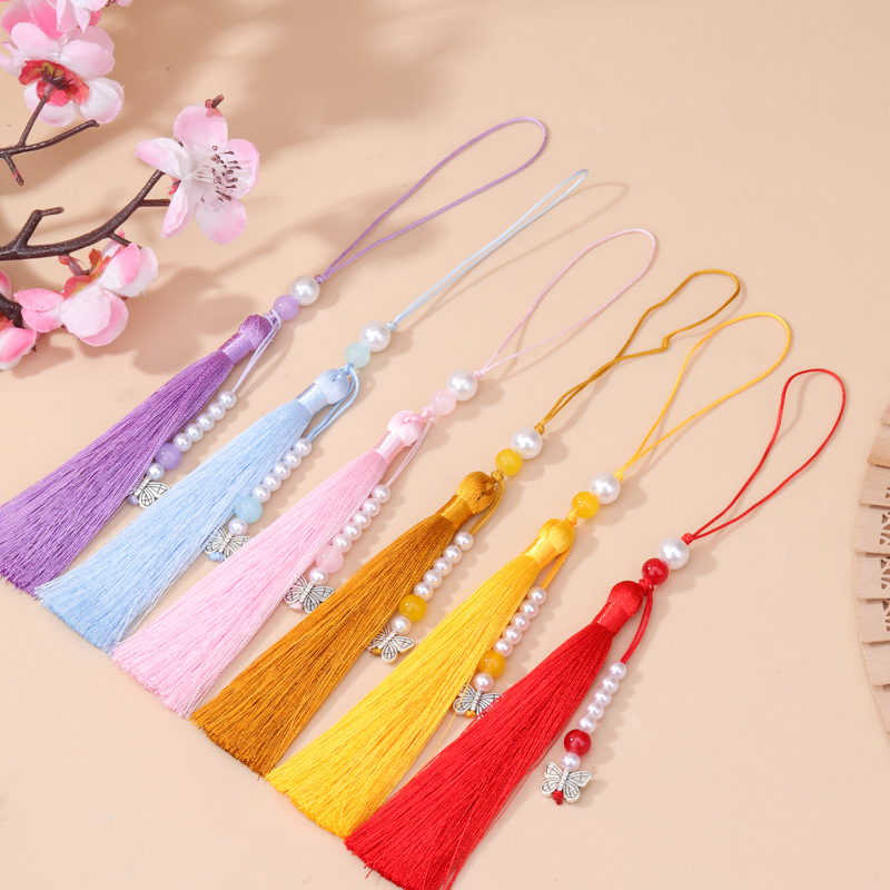 5pcs Vintage Pearl Butterfly T - Vintage Sewing Textile 评论和价格