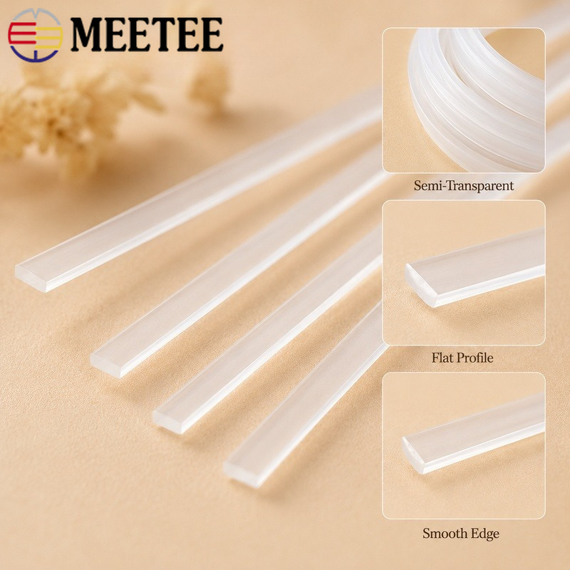 20Meters 4-12mm Clear PP Plast - Textile Sewing Support 评论和价格