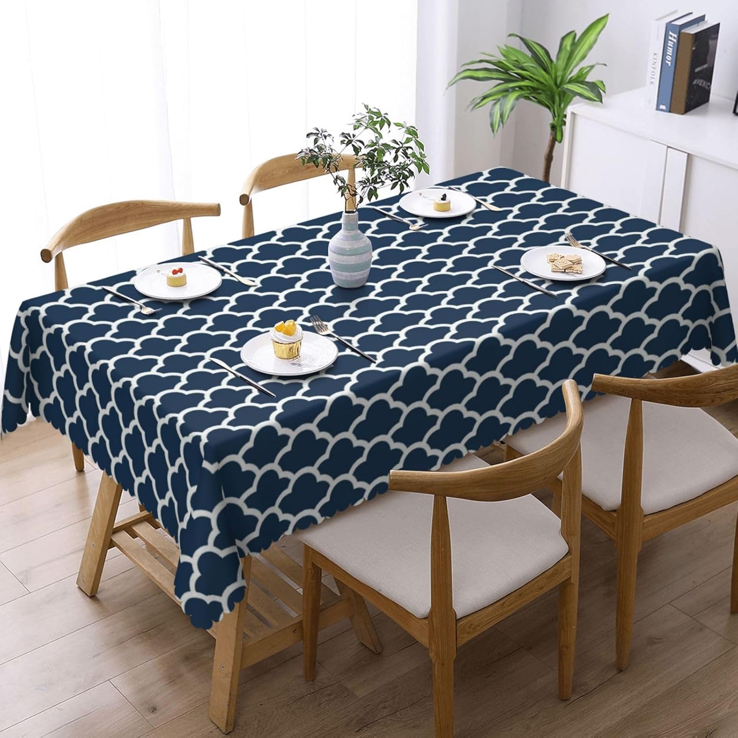 Blue Tablecloth Navy Cloud Sea - Century Textile & Sewing Supply By Owner 评论和价格