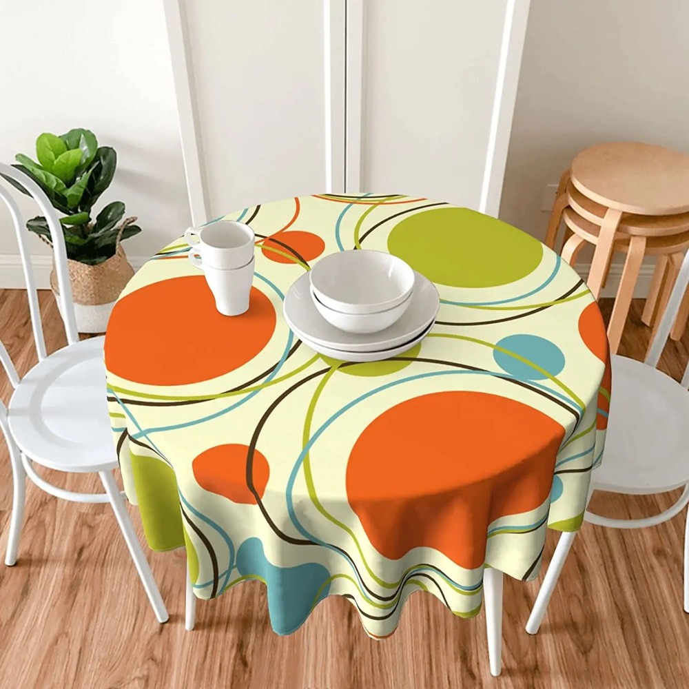 Table Cloth Colorful 1950s Ret - Century Textile & Sewing Supply By Owner 评论和价格