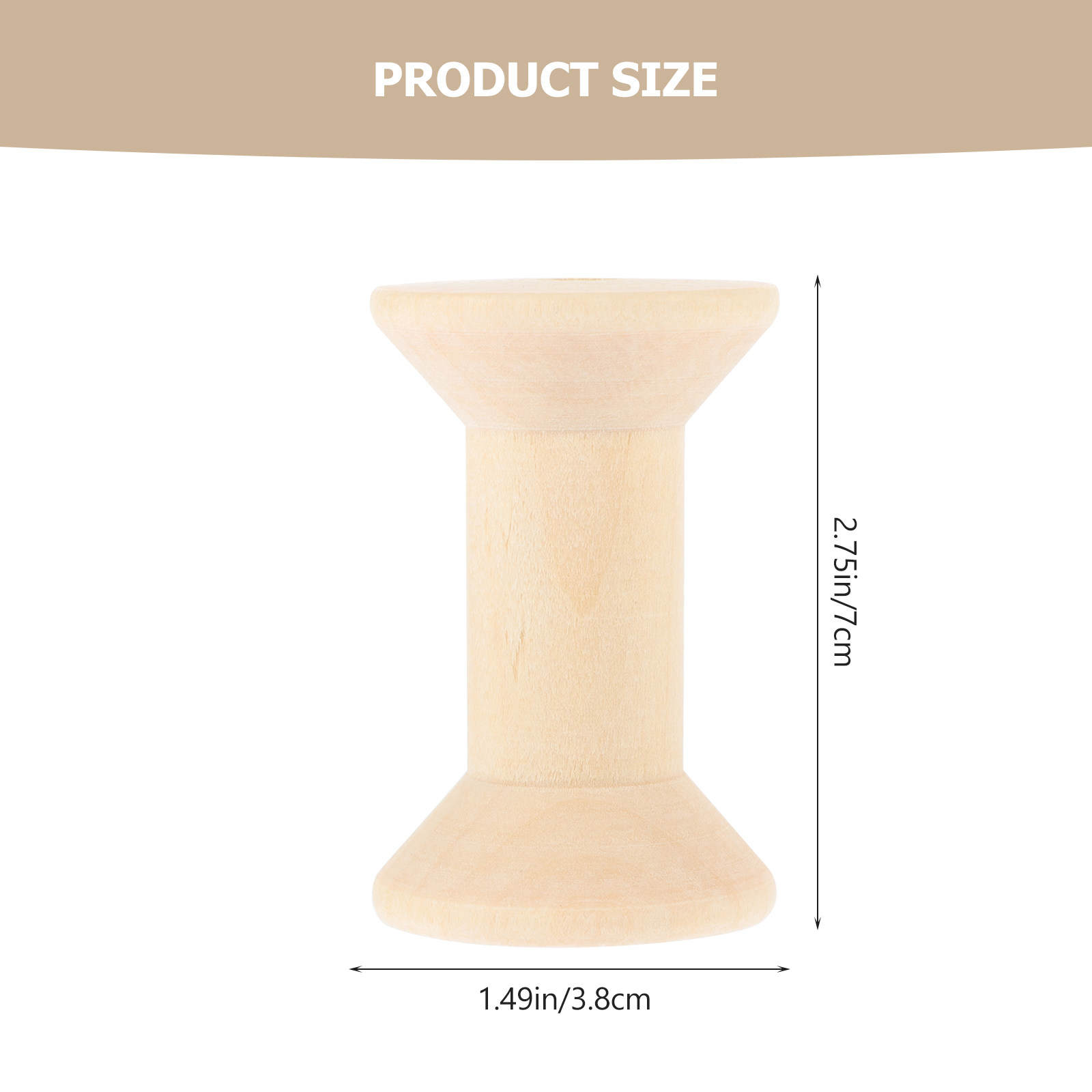 5Pcs Natural Wooden Spools Woo - Sewing Knit 评论和价格