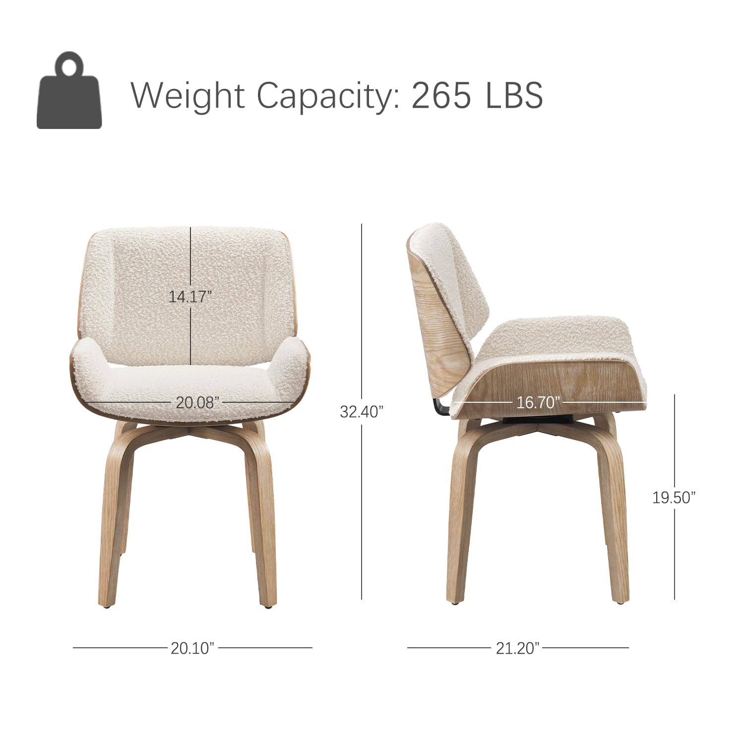 Swivel Dining Chair, Fabric Up - Century Textile & Sewing Supply By Owner 评论和价格