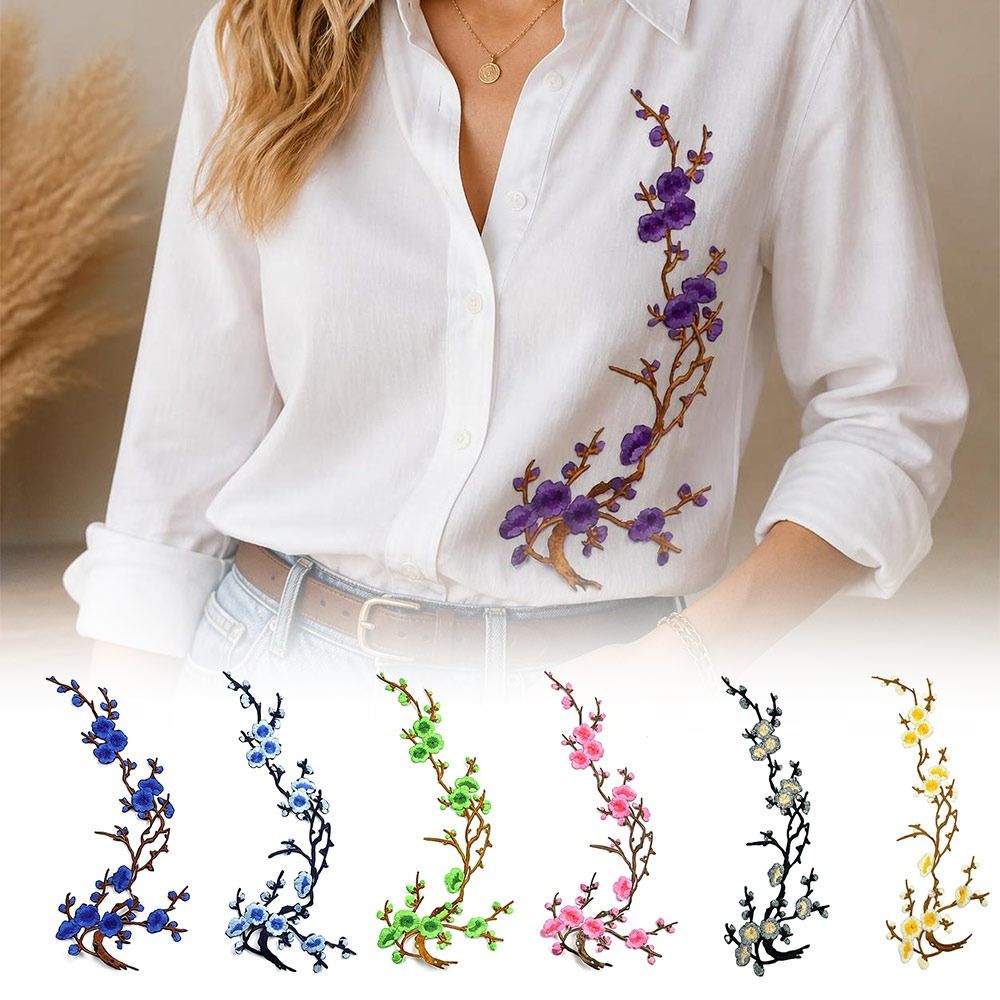 DIY Cherry Blossom Iron On Pat - Sewing Textiles 评论和价格