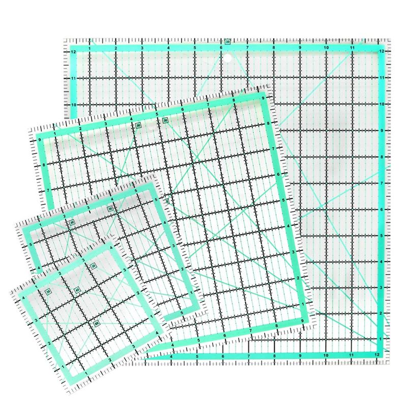 J1UL1N 4PCS Square Quilting Ru - Quilting Ruler Square 评论和价格