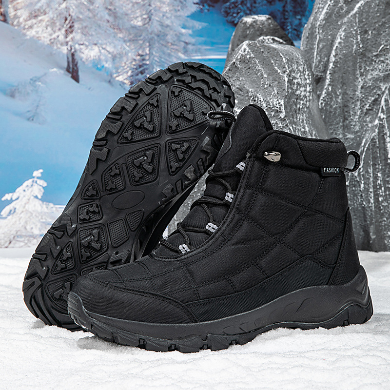 Men's Winter Velvet Hiking Boo - Sewing Velvet Fabric 评论和价格