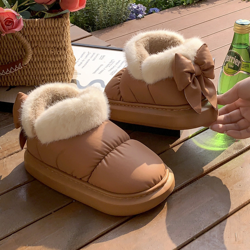 New Winter Warm Women Slippers - Sewing Cloth 评论和价格