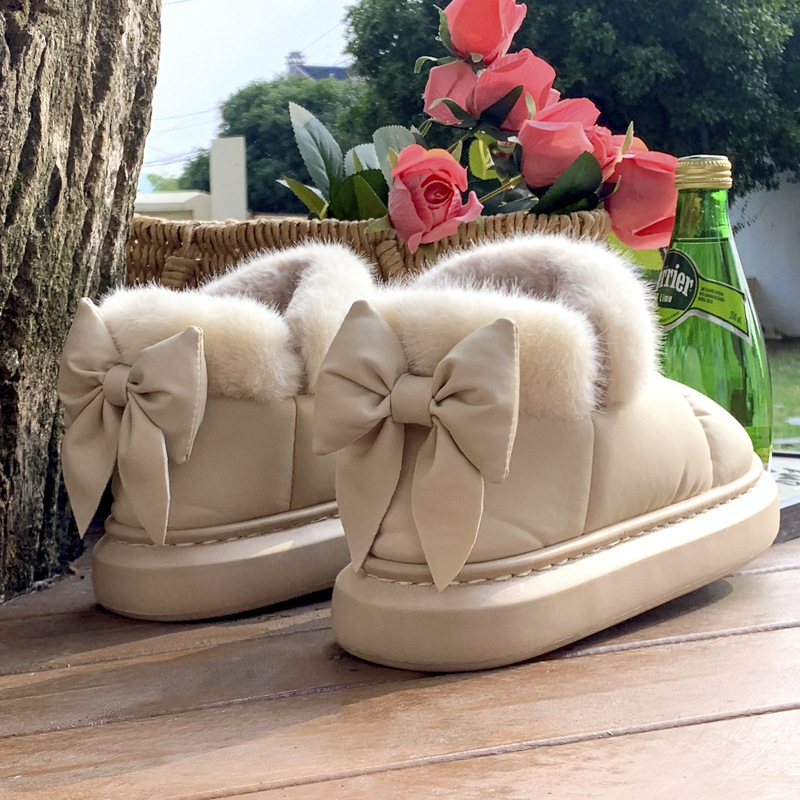 New Winter Warm Women Slippers - Sewing Cloth 评论和价格