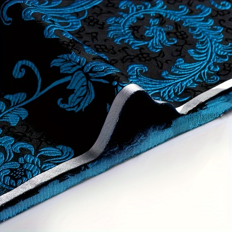 3D Blue Phoenix Tail Brocade F - Sewing Cloth 评论和价格