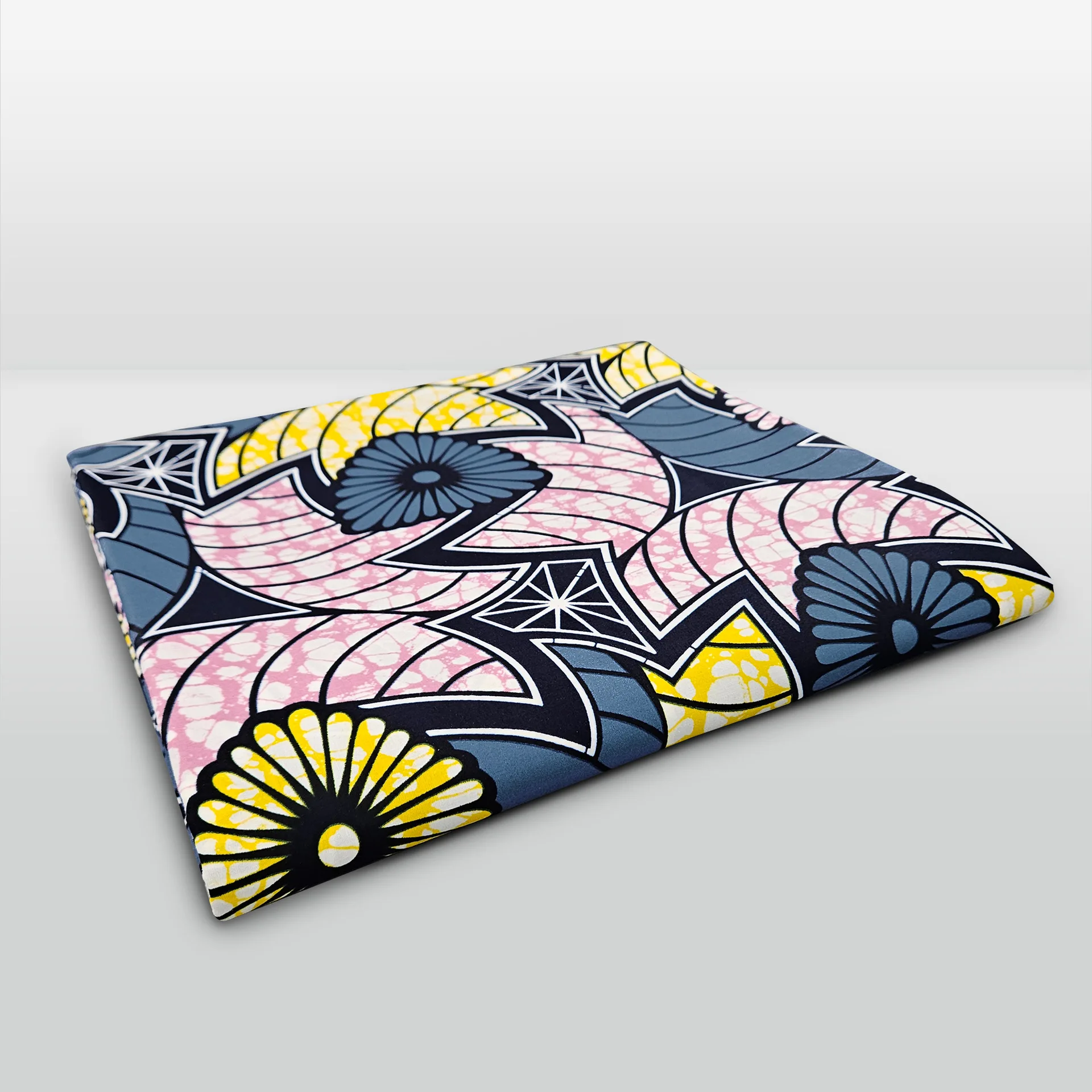 Cotton African Waxed Fabric Ye - Sewing Batik 评论和价格
