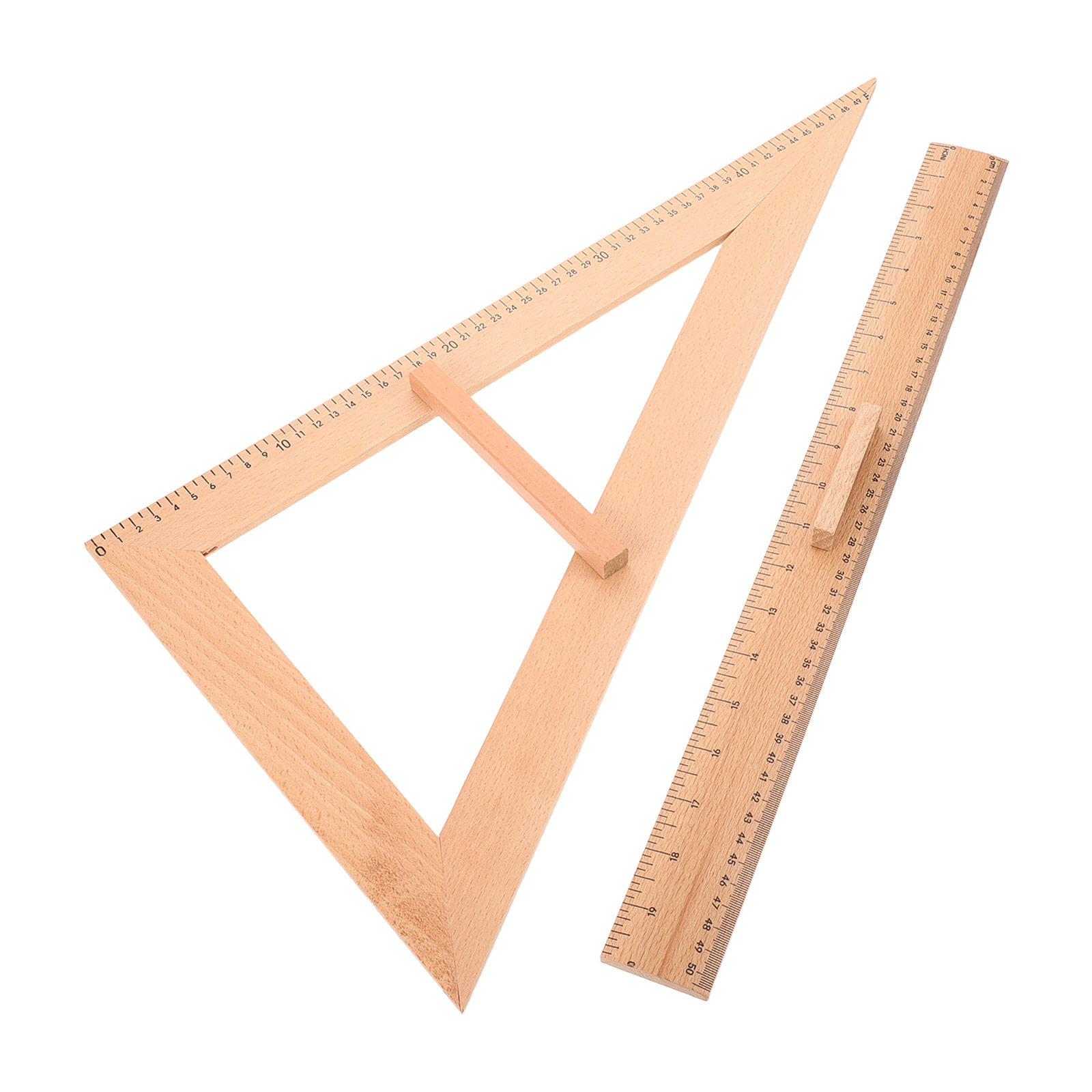 2Pcs Solid Wood Measuring Rule - Sewing Art 评论和价格