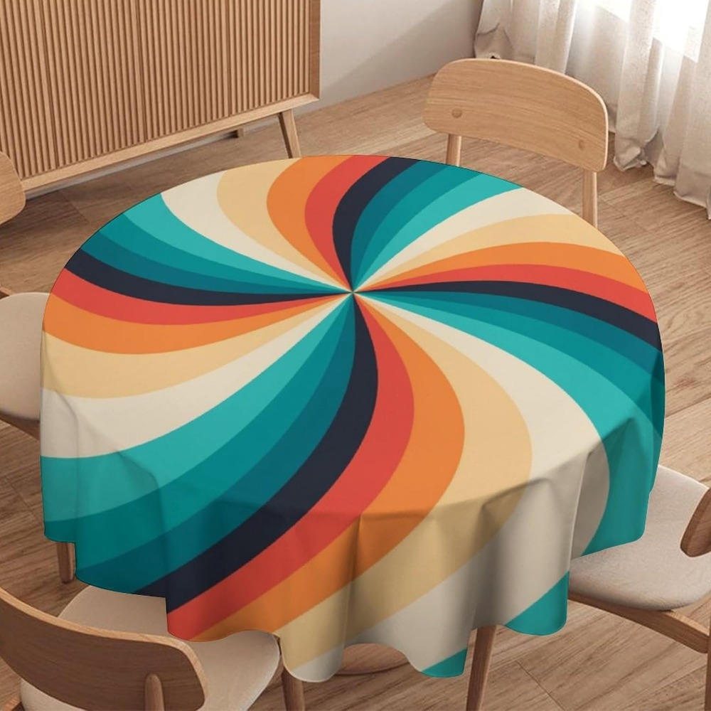Vintage Groovy Swirl Round Tab - Century Textile & Sewing Supply By Owner 评论和价格