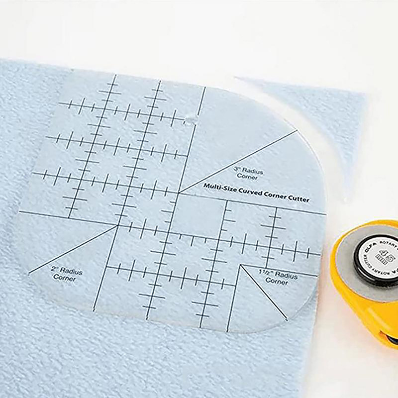 Curved Corner Cutter Quilt Rul - Quilting Ruler Square 评论和价格